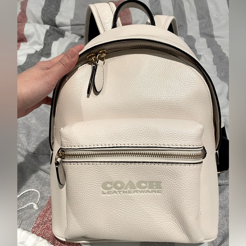 Coach charter backpack cream/beige color. Used only once. With dust bag.